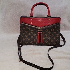 Louis Vuitton Monogram Crossbody Bag in Red and Brown
